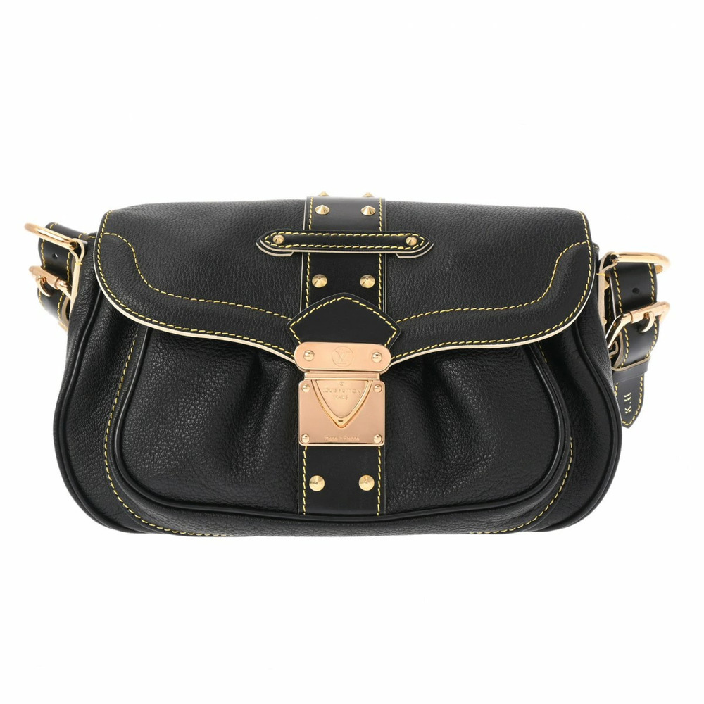 LOUIS VUITTON Suhali Confidant Black Leather Shoulder Bag